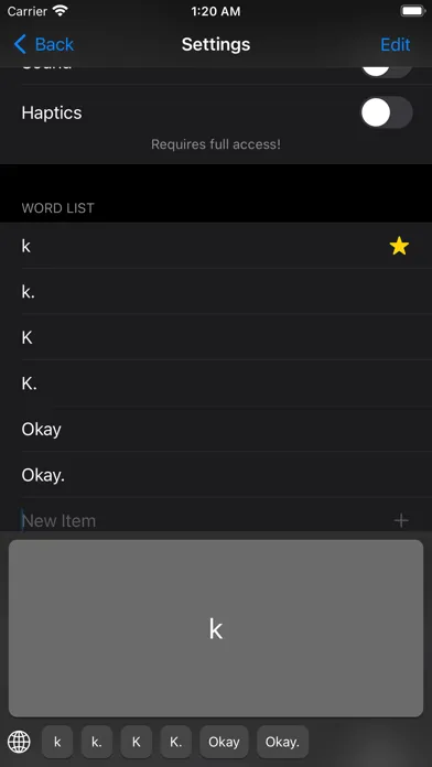 k. - Keyboard應用截圖