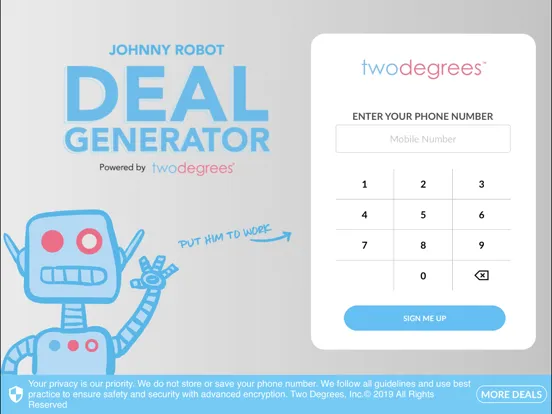 Two Degrees for Stores iPad  スクリーンショット