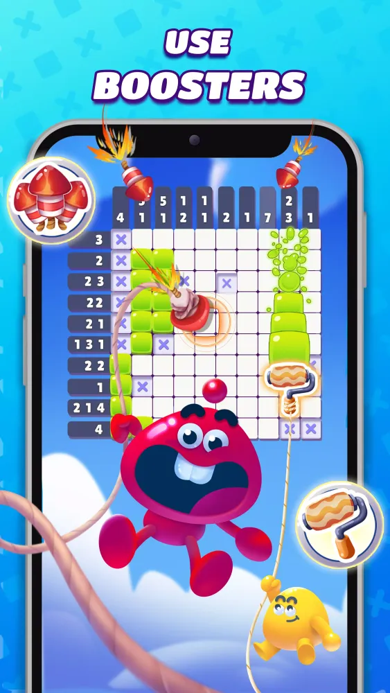Capturas de pantalla de Nonogram Crossing Logic Puzzle