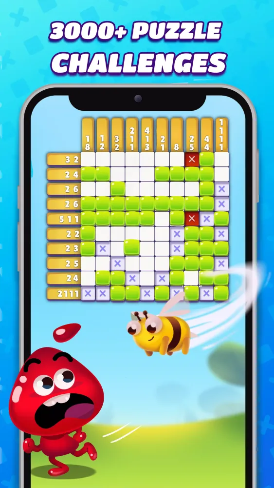 Capturas de pantalla de Nonogram Crossing Logic Puzzle