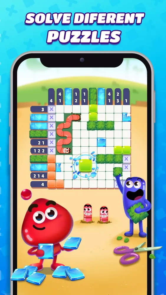 Capturas de pantalla de Nonogram Crossing Logic Puzzle