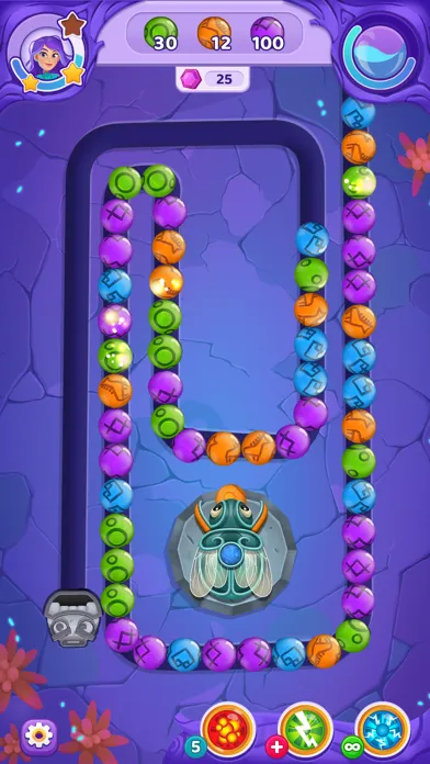 Capturas de tela do Viola’s Quest: Marble Blast