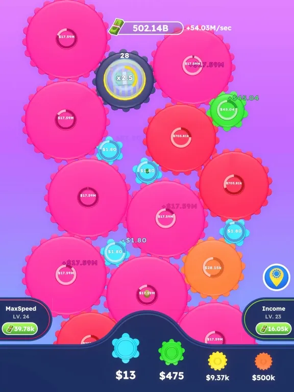 Screenshot di Cogs Clicker iPad 