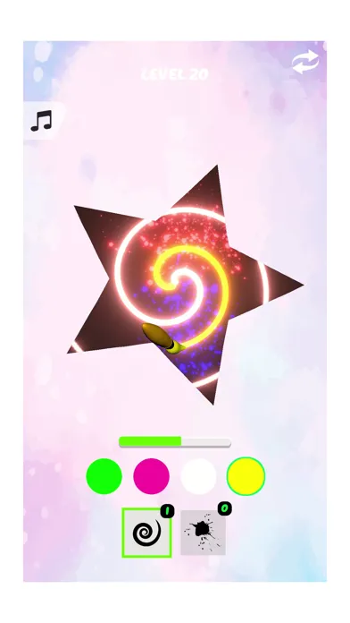 Capturas de tela do Hypnotic Painting