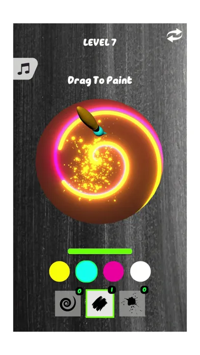 Capturas de tela do Hypnotic Painting