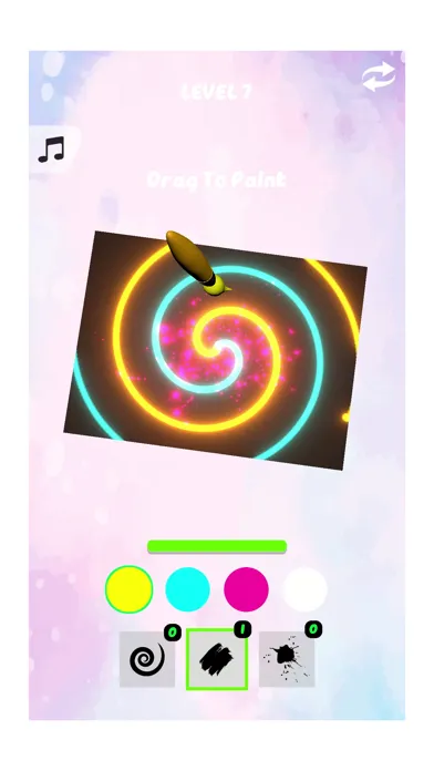 Capturas de tela do Hypnotic Painting