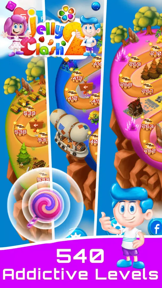 Screenshot di Jelly Clash 2 - 540 Levels