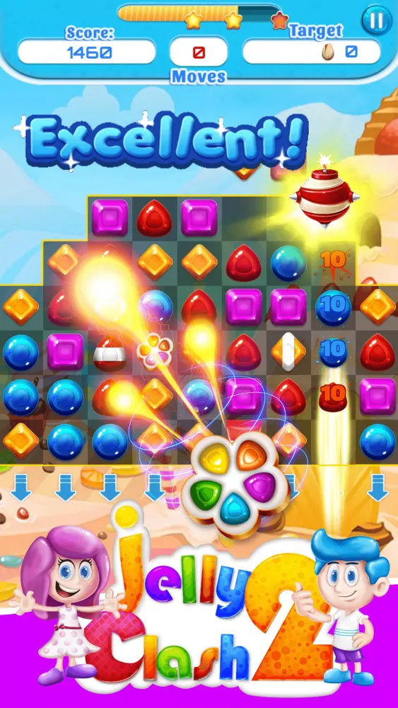 Screenshot di Jelly Clash 2 - 540 Levels