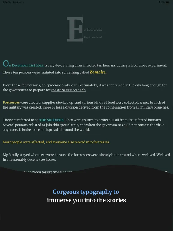ShortReads: Interactive Story iPad 應用截圖