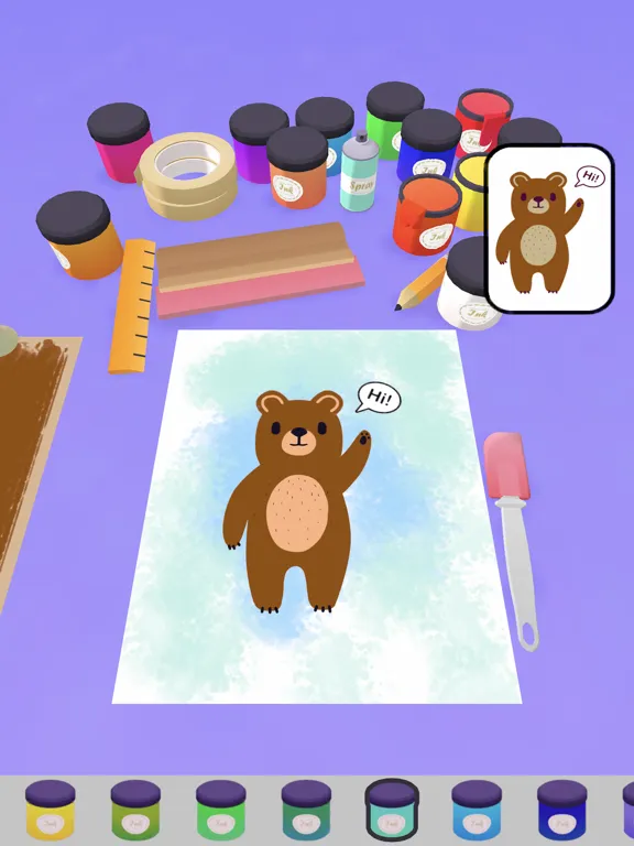Capturas de tela do Silk Screen Coloring iPad 