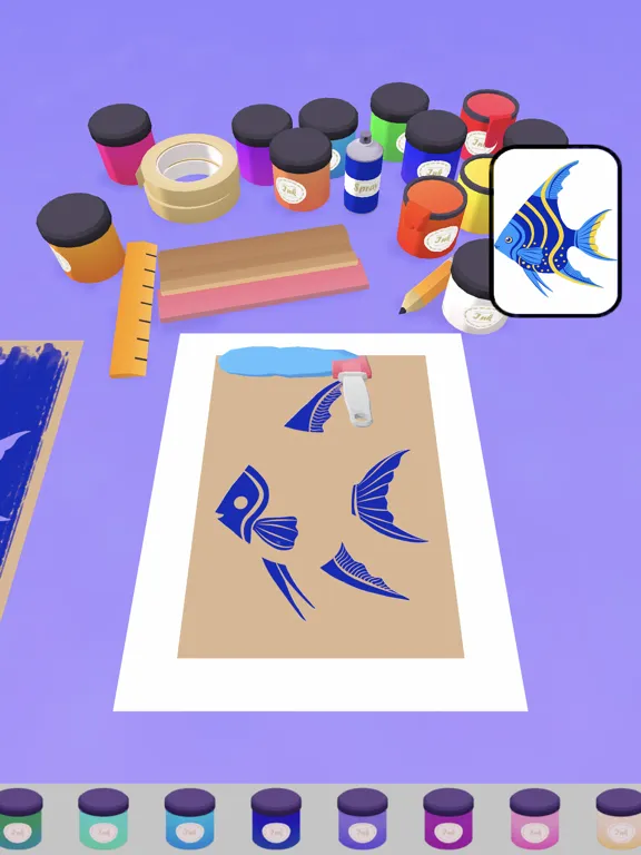 Capturas de tela do Silk Screen Coloring iPad 