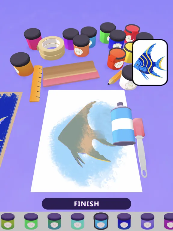 Capturas de tela do Silk Screen Coloring iPad 