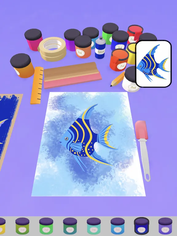 Capturas de tela do Silk Screen Coloring iPad 