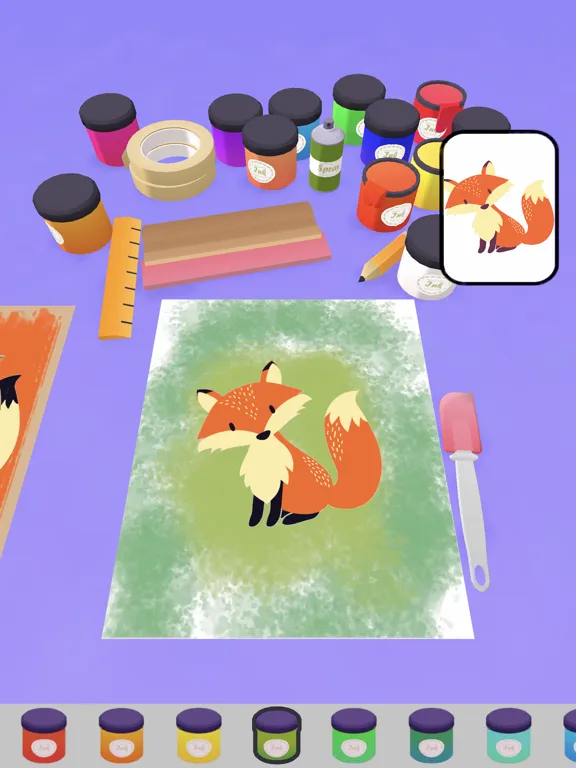 Capturas de tela do Silk Screen Coloring iPad 