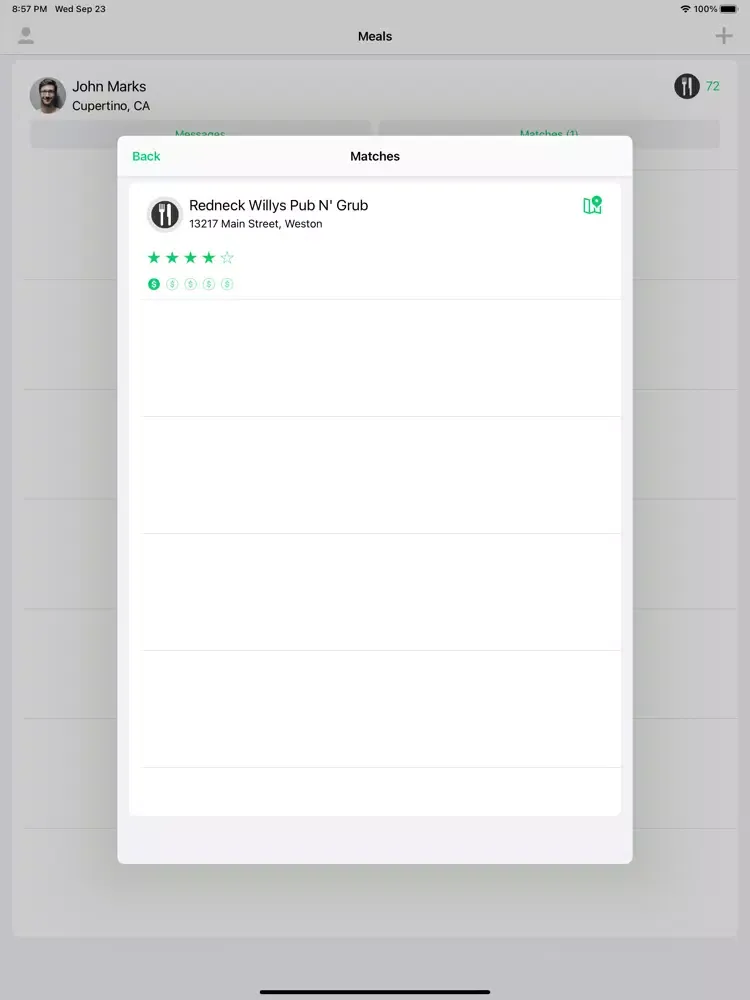 Fork & Knife iPad  स्क्रीनशॉट