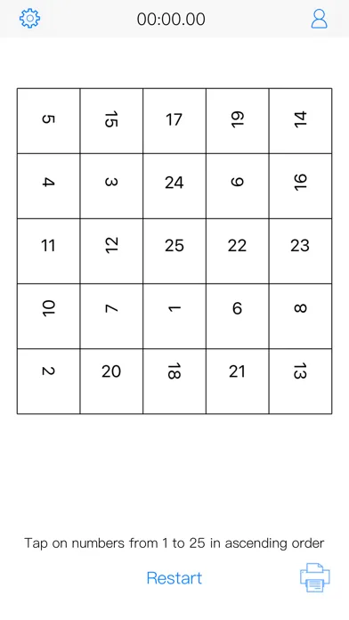 Ảnh chụp màn hình của Schulte table - fast reading.