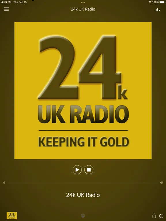 Zrzuty ekranu 24k UK Radio iPad 