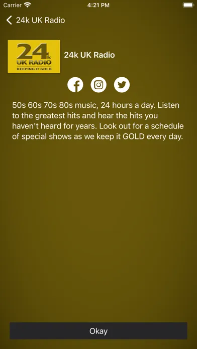 Zrzuty ekranu 24k UK Radio
