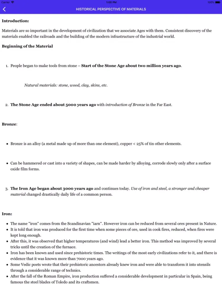 Material Science Engineering iPad  Screenshots