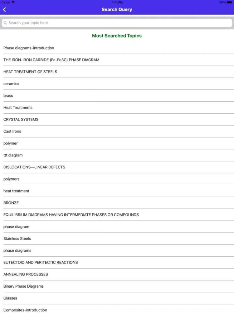 Material Science Engineering iPad  Screenshots