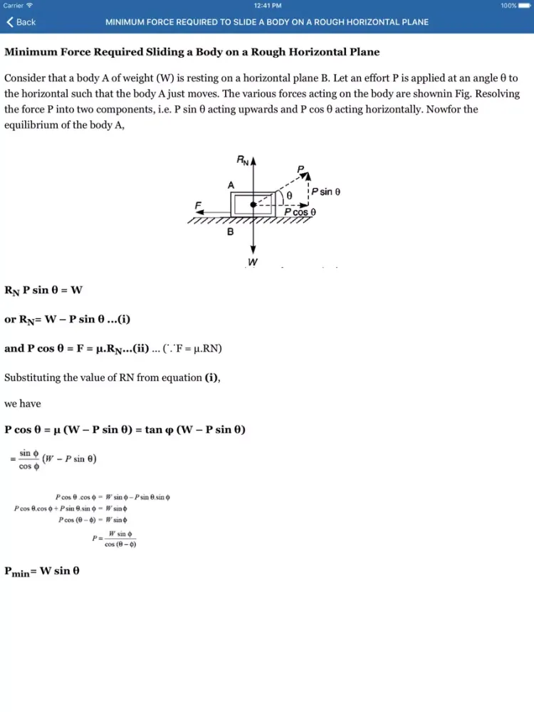 Tangkapan skrin Theory Of machines iPad 