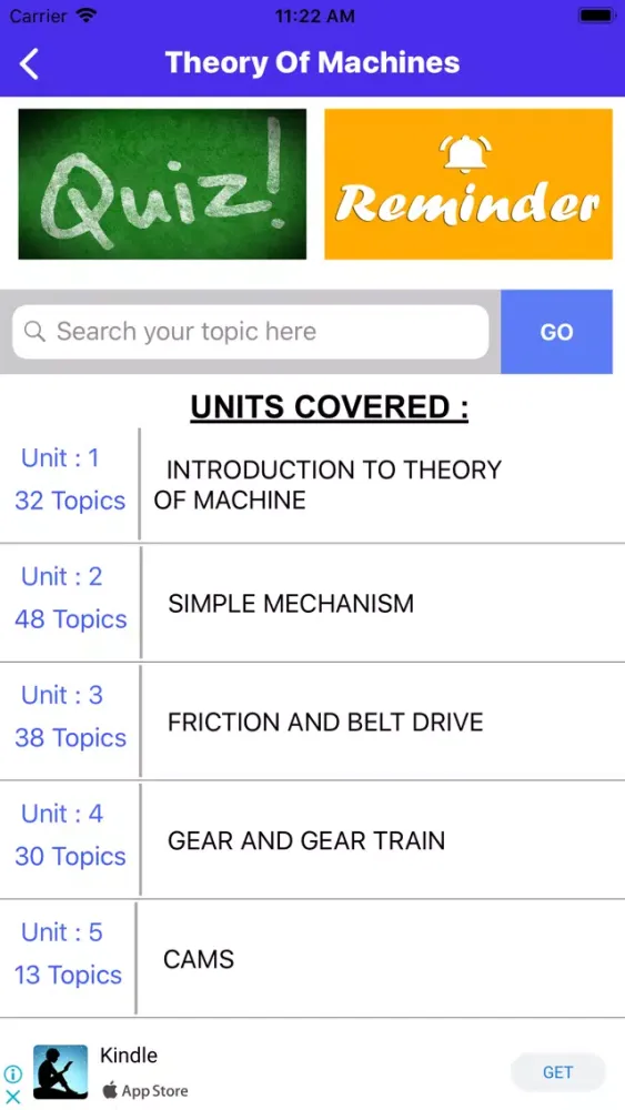 Tangkapan skrin Theory Of machines