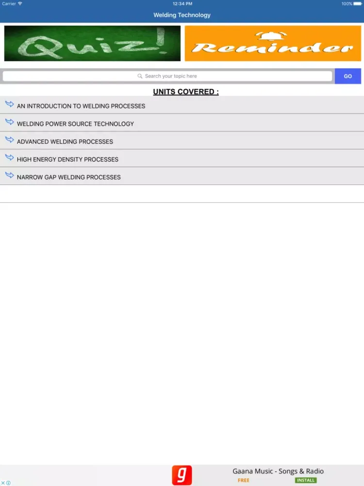 Welding Technology iPad  Screenshots