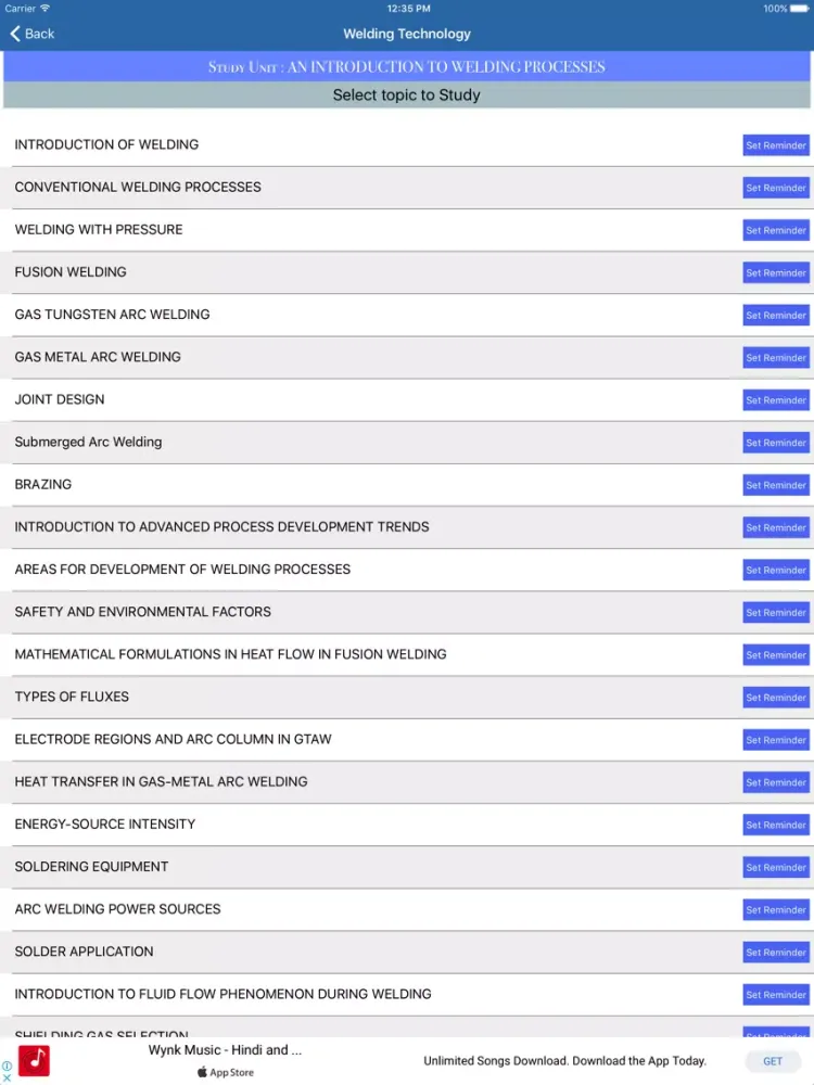 Welding Technology iPad  Screenshots