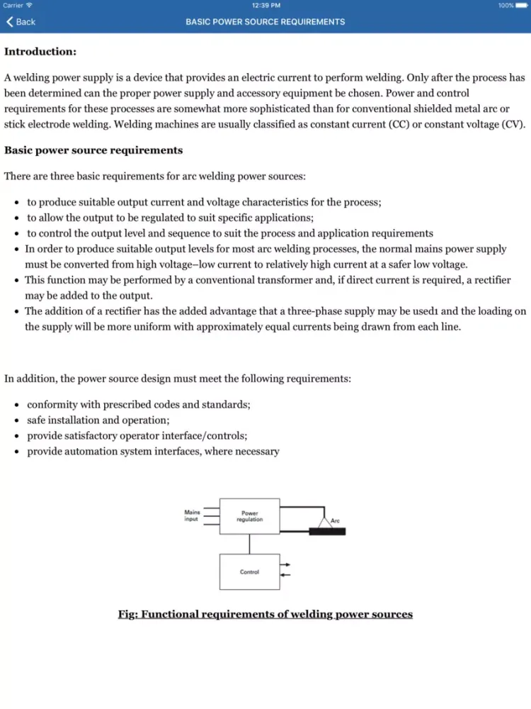 Welding Technology iPad  Screenshots