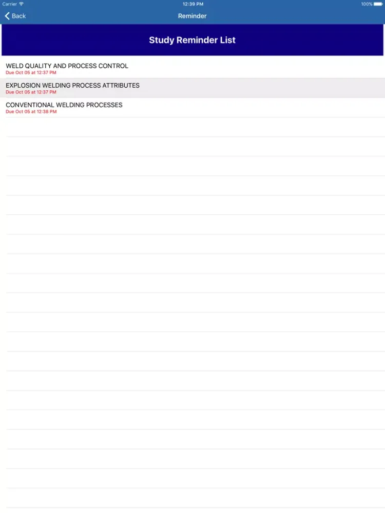 Welding Technology iPad  Screenshots