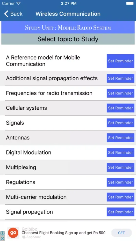 Wireless Communication Screenshots