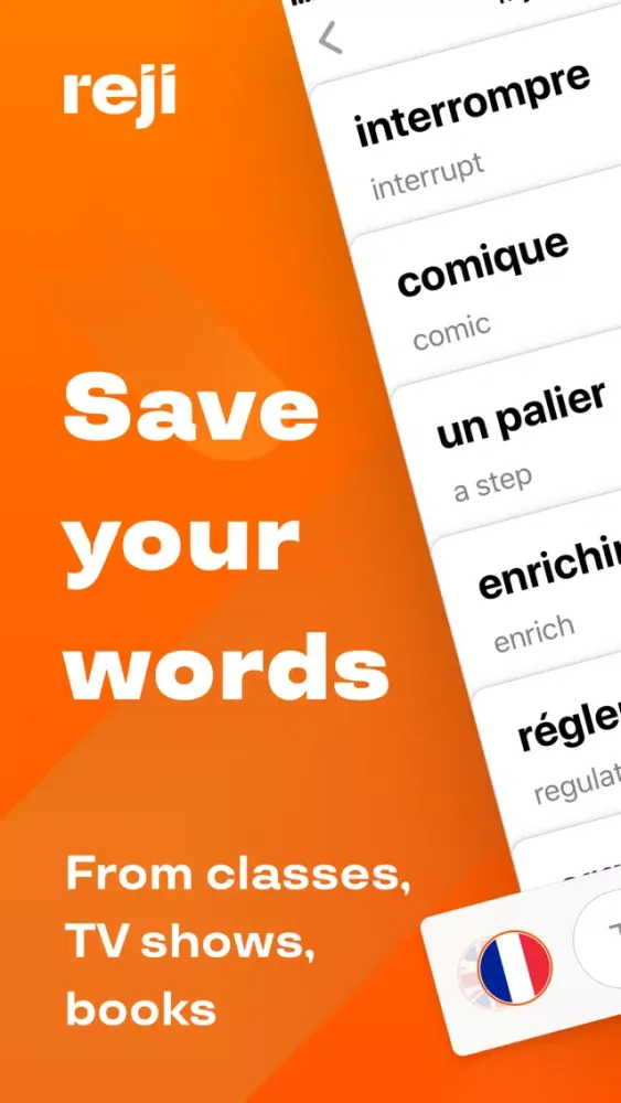 Reji – Vocabulary Builder App Screenshots