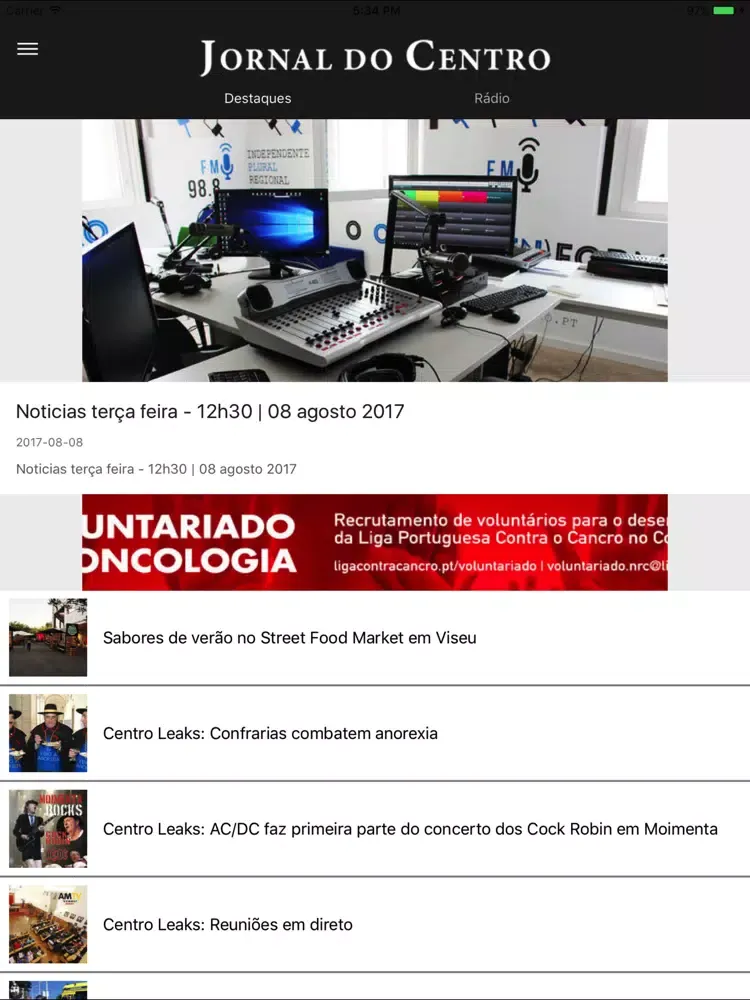 Captures d'écran de Jornal do Centro iPad 