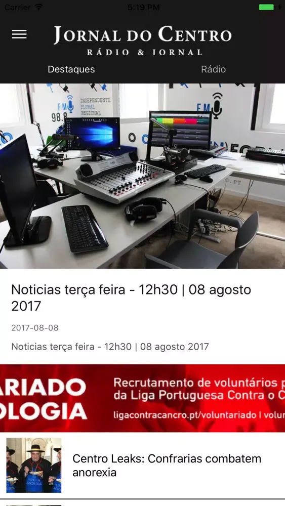 Captures d'écran de Jornal do Centro