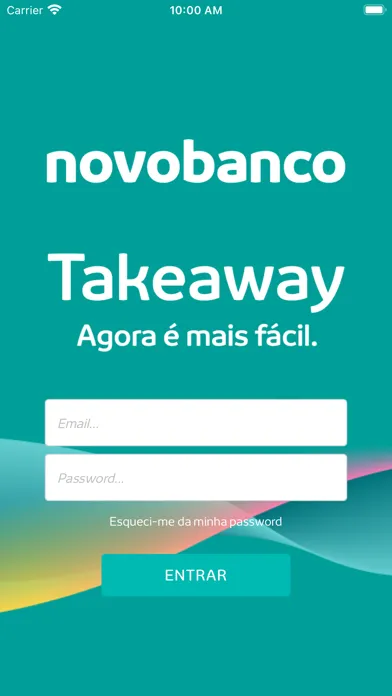 Capturas de tela do TakeAway NB