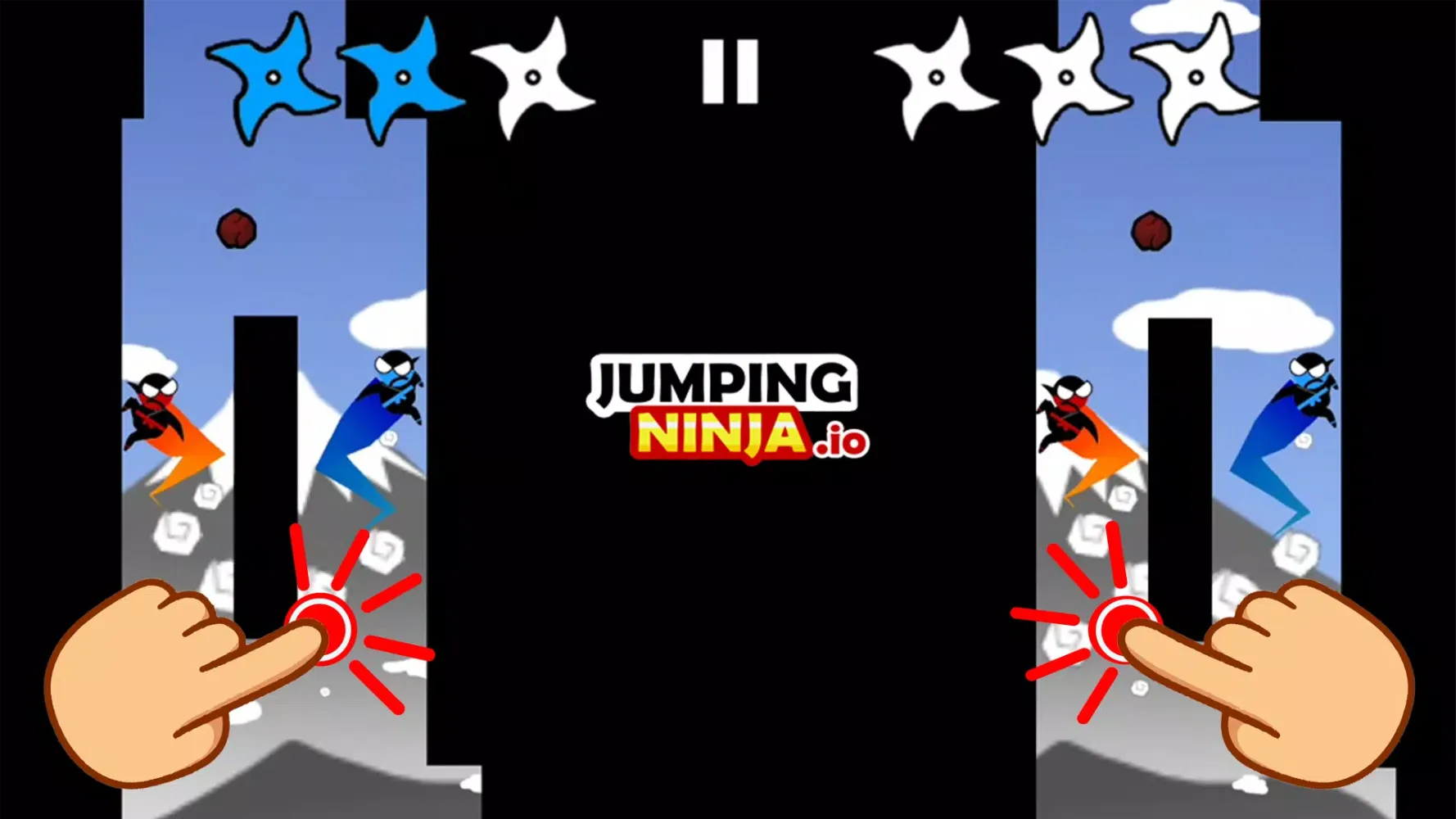 Jumping Ninja Party 2 Player Screenshots