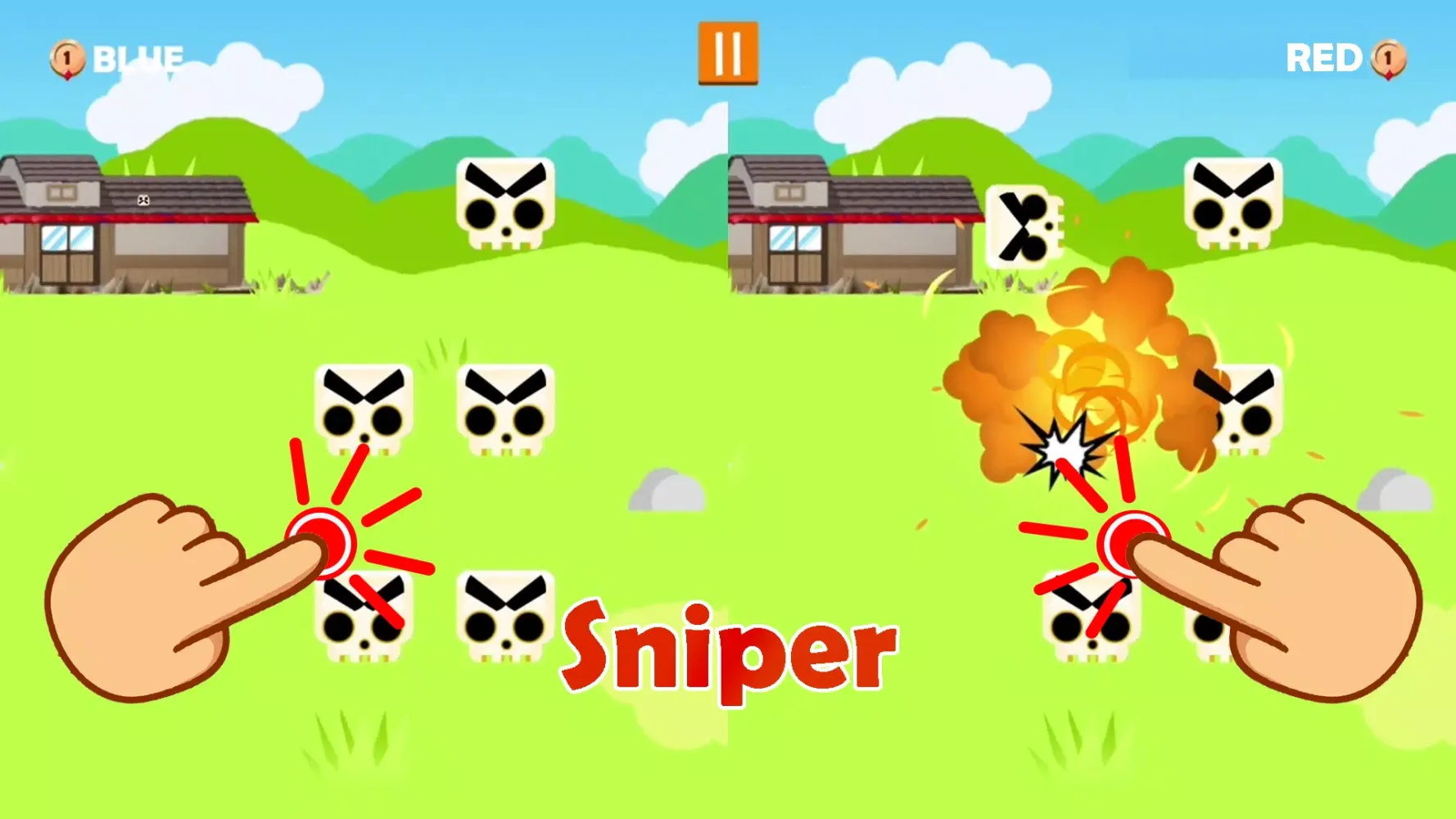 Jumping Ninja Party 2 Player Screenshots