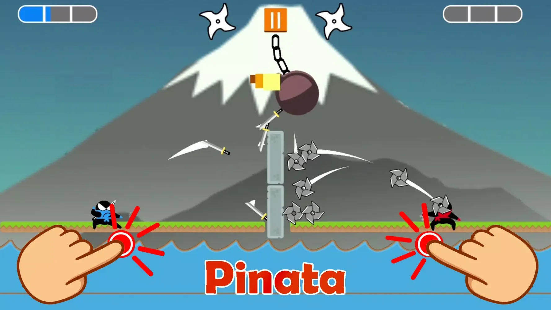 Jumping Ninja Party 2 Player Screenshots