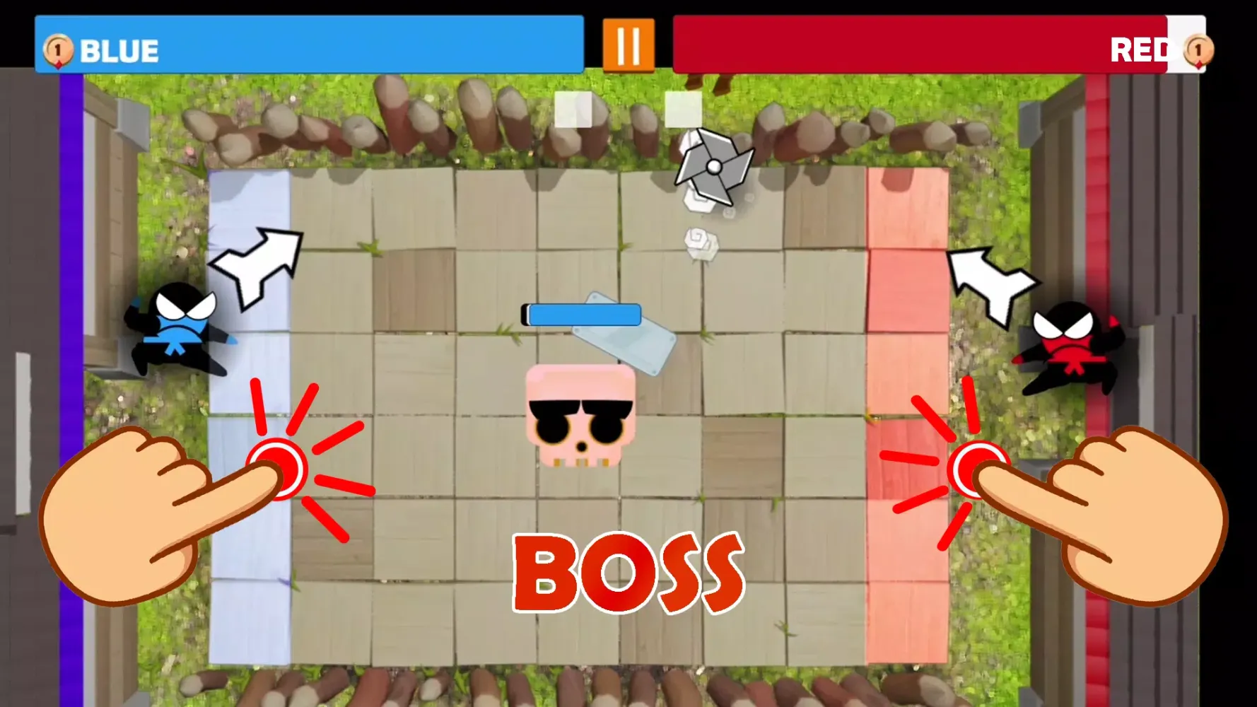Jumping Ninja Party 2 Player Screenshots