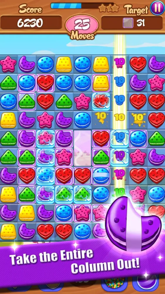 Cookie Crusher - Macaroon Mania Match 3 স্ক্রিনশট