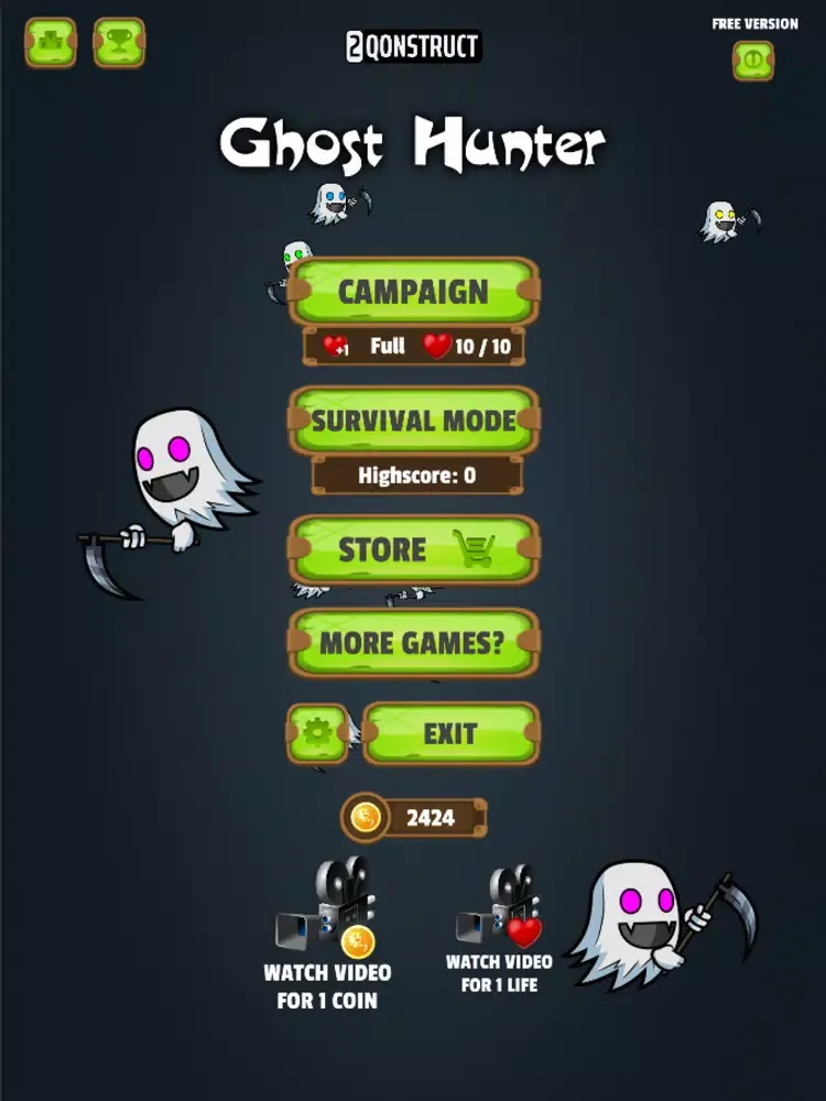 Ghost Hunter Game iPad 应用截图