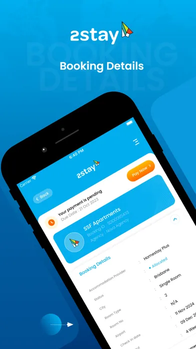 2Stay Student Portal 스크린샷