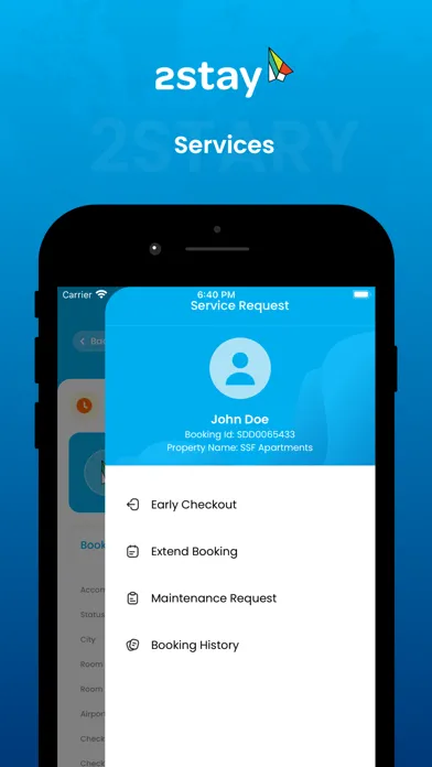 2Stay Student Portal 스크린샷