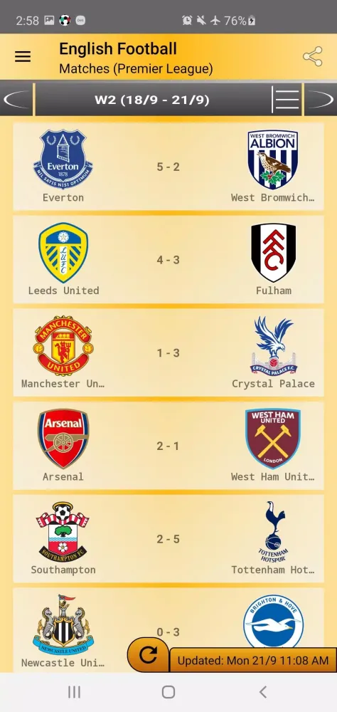 Screenshot di English Football
