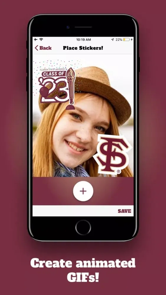 Captures d'écran de FSU Class of '23 Selfie Stikis