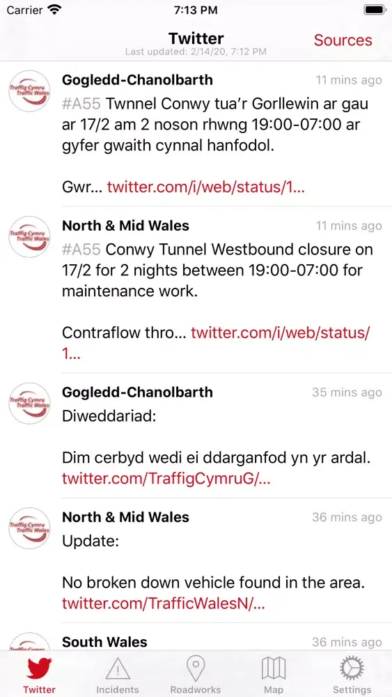 Traffic Wales سکرین شاٹس