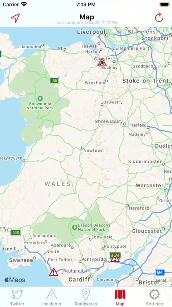 Traffic Wales سکرین شاٹس