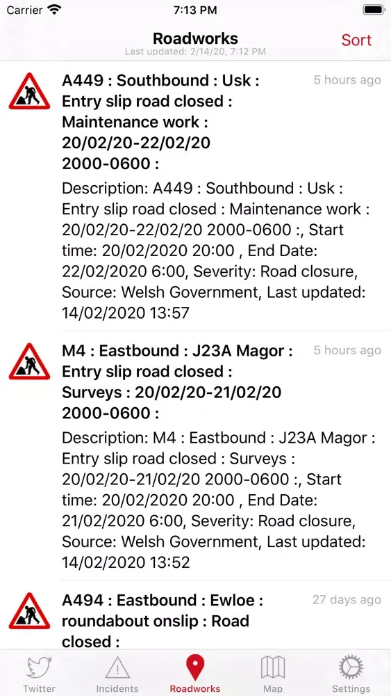 Traffic Wales سکرین شاٹس