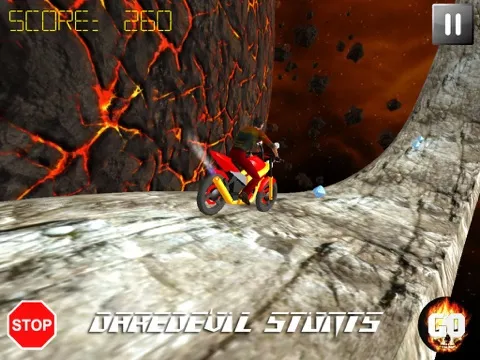 Tangkapan skrin Hell Rider - Extreme Bike Stunts Free iPad 