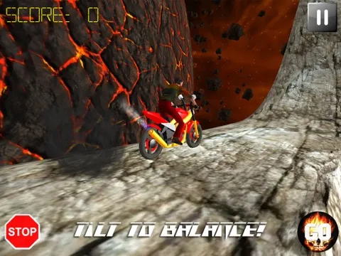 Tangkapan skrin Hell Rider - Extreme Bike Stunts Free iPad 